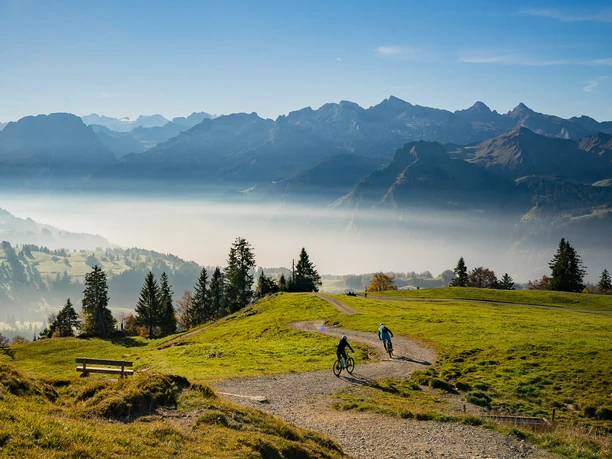 Abfahrt von der Rotenflue Richtung Ibergeregg