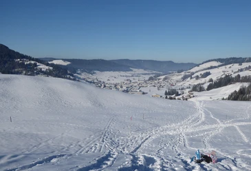 Schneeschuhtour Biberegg - Mostelberg / Blick auf Rothenthurm