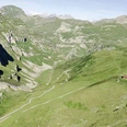 Die Alp Chinzertal ennet dem Kinzigpass