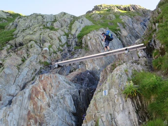 Der Weg ist gut ausgebaut und sehr gut signalisiert.