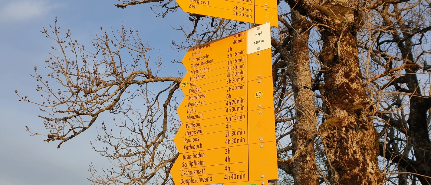 Viele Wege führen auf den Napf....