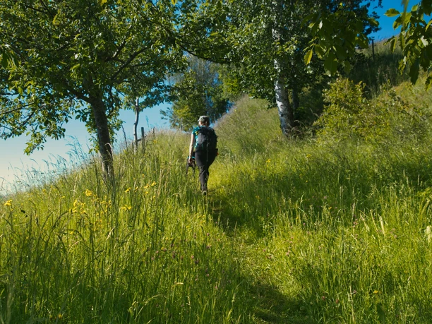 Von Luthern aus führt der Weg steil bergauf