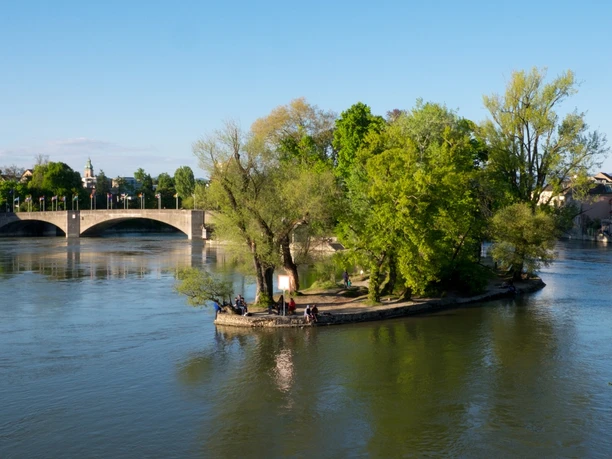 Inseli im Hochrhein vor Rheinfelden