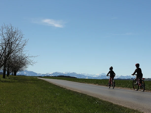 Aussicht in die Berge bei Lüsch
