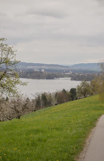 Radeln über dem Sempachersee