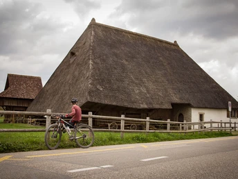 Strohdachhaus in Muhen