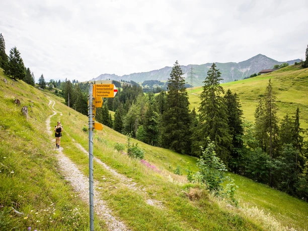 Wanderweg zwischen Sörenberg und Kemmeribodenbad.