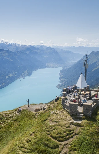 Unbeschreiblich die Aussicht vom höchsten Punkt des Brienzer Rothorns