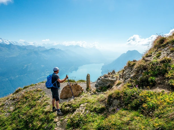 Der Blick auf den Brienzersee ist allgegenwärtig