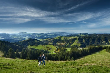 Aufstieg auf den Wachthubel – dem höchsten Punkt des ganzen Höhenweges