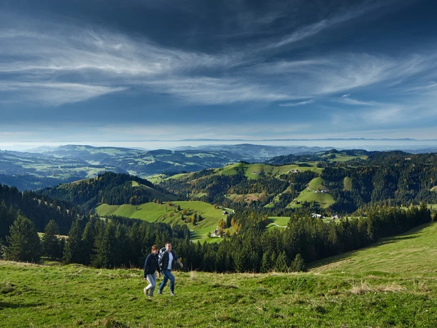 Aufstieg auf den Wachthubel – dem höchsten Punkt des ganzen Höhenweges