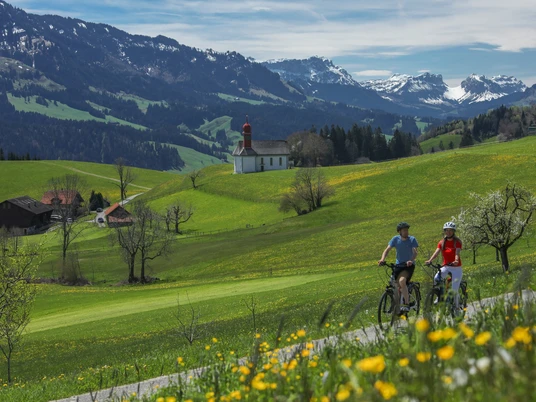 Unterwegs mit dem E-Bike auf der Herzschlaufe Napf.