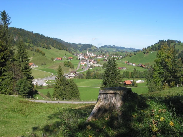 Der Geo-Pfad führt rund um das Dorf Escholzmatt
