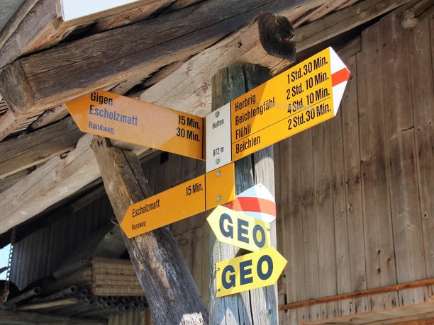 Der ganze Pfad ist gut Beschildert