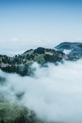 Blick von Rigi Kaltbad in Richtung Rigi First