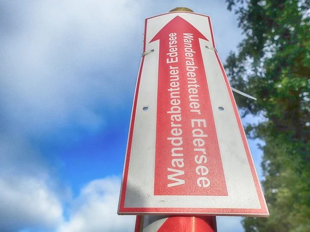 Immer der Markierung nach...