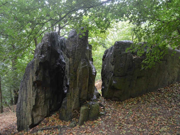 Windschliffe am “Naumann-Heim-Felsen“ auf dem Kleinen Berg Windschliffe am “Naumann-Heim-Felsen“ auf dem Kleinen Berg