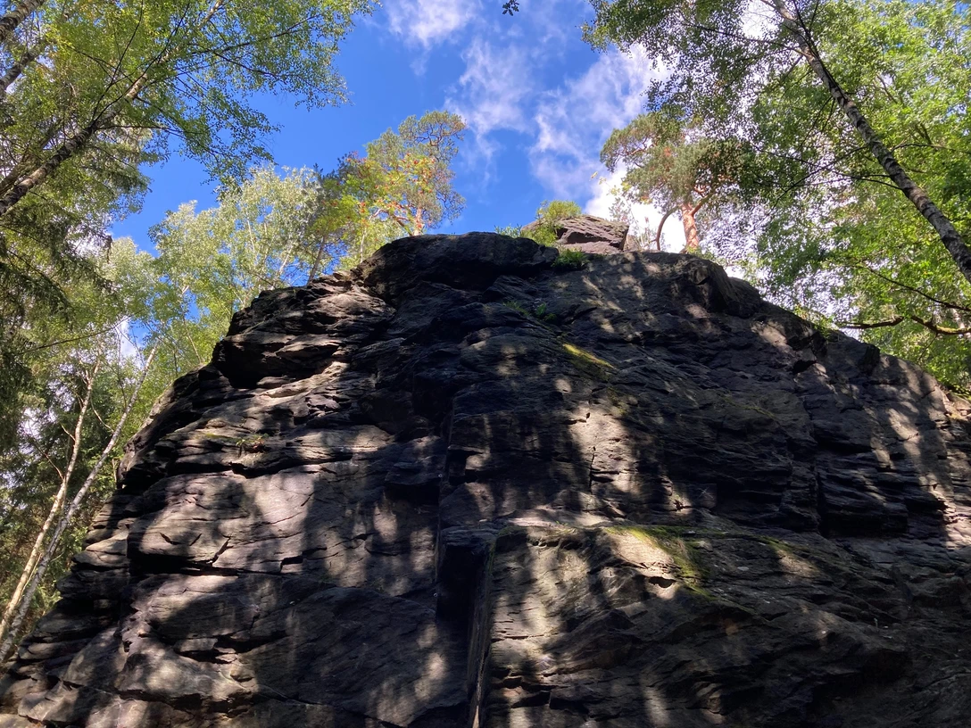 Felsformation Poppenstein Talsperre Werda am Felsenweg 3b