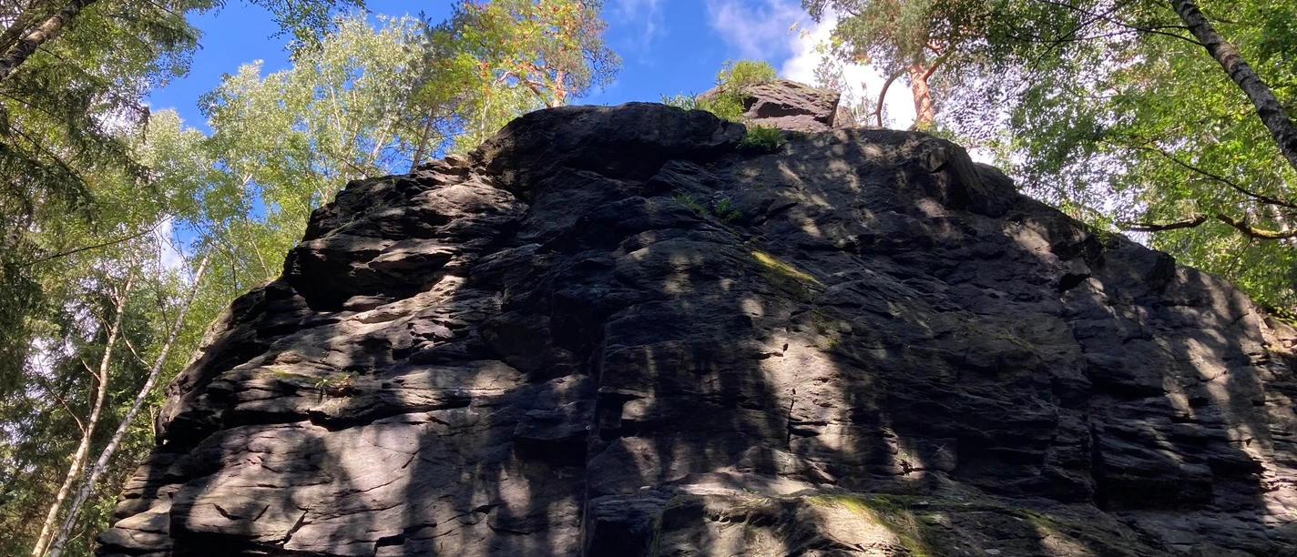 Felsformation Poppenstein Talsperre Werda am Felsenweg 3b
