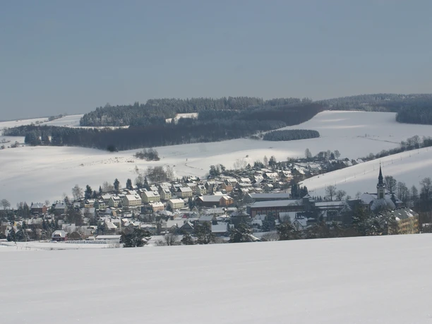 Blick auf die Tallage des OT Sehma