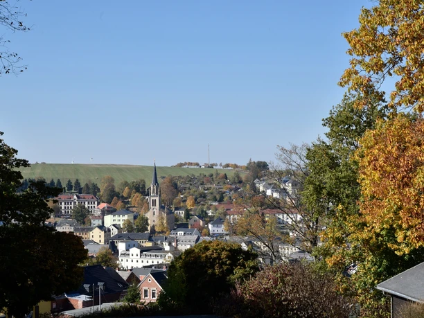 Blick auf Lengenfeld vom Park aus