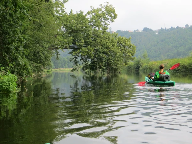 Mit dem Kajak auf der Weißen Elster