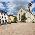 Altmarkt mit St. Laurentius Kirche Auerbach/Vogtland