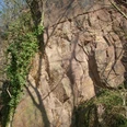 Porphyrwand am Riedelsteig in Leisnig