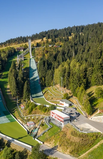 Die Fichtelbergschanzen im Sommer