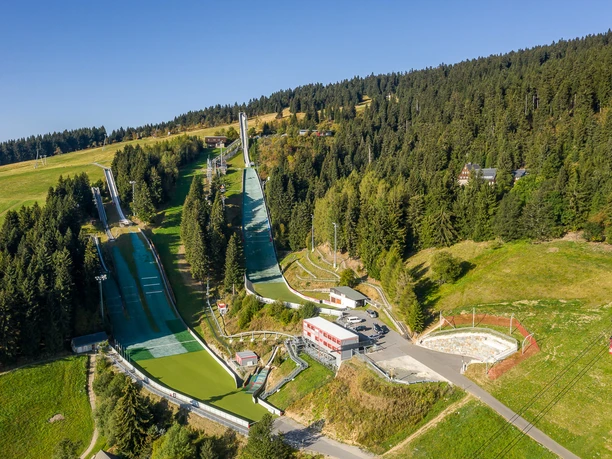 Die Fichtelbergschanzen im Sommer