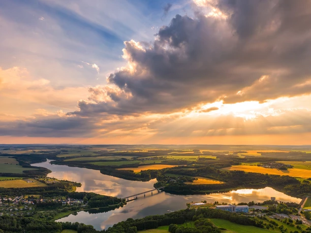Zeulenrodaer Meer Sonnenuntergang