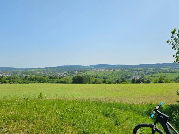 Ausblick vom Rastplatz am Wasserturm Auerbach