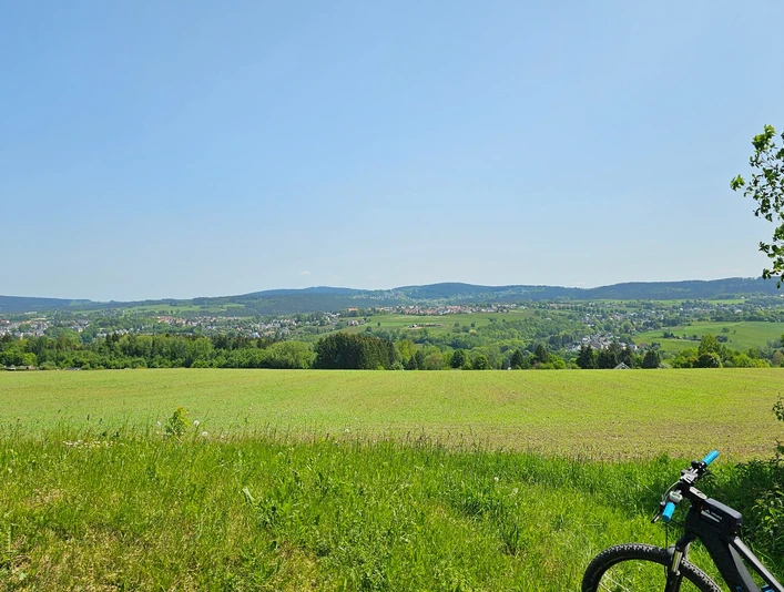 Ausblick vom Rastplatz am Wasserturm Auerbach