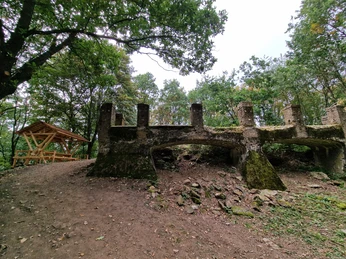 Oelsnitz Ruine Rastplatz Wettinturm