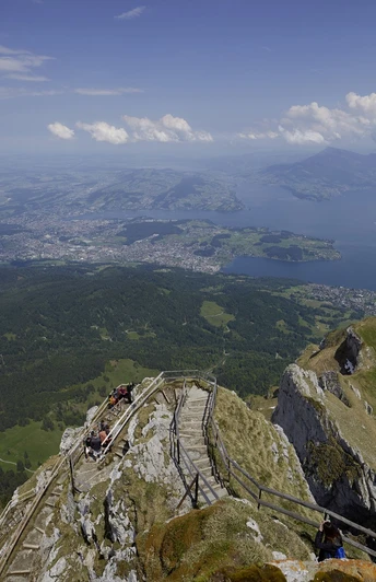 Aussicht vom Pilatus Richtung Vierwaldstättersee