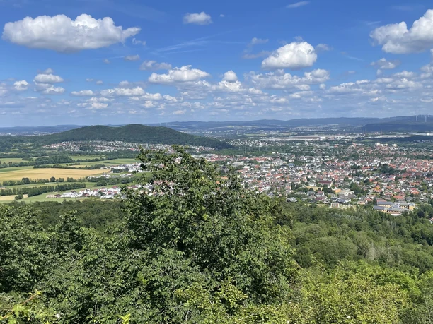 Burgbergblick auf Baunatal