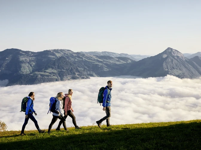 Wanderung über der Nebeldecke auf der Klewenalp Wanderung Klewenalp-Brisenhaus_Niederrickenbach