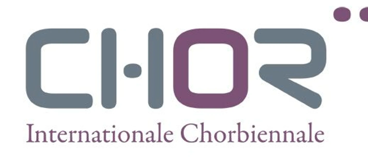 Logo of the Chorbiennale with the letters "CHOR" and "Internationale Chorbiennale".