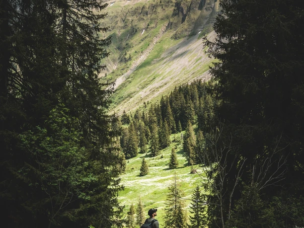 Moorlandschaftspfad Richtung Hilferenpass.