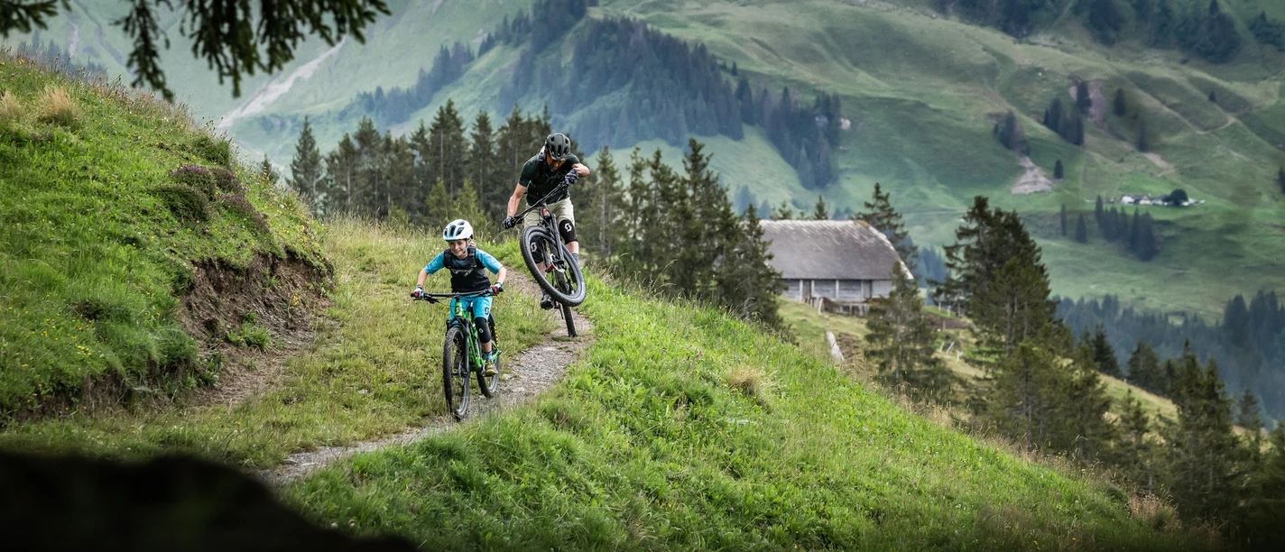 Biken mit der ganzen Familie auf der Marbachegg.