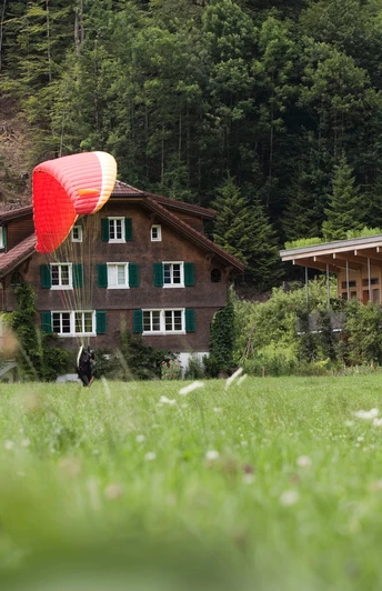 Gleitschirm Landeplatz beim Hof Neufallenbach