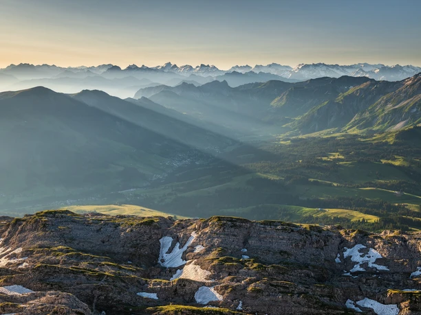 Weitsicht von der Schrattenfluh in Sörenberg