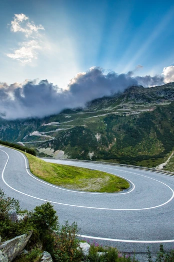 Blick Richtung Grimselpass vom Furkapass aus