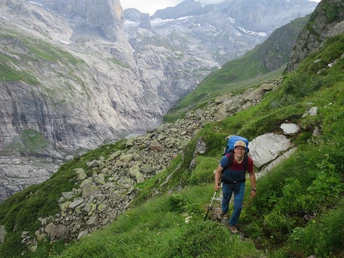 Im Aufstieg Richtung Hinterbalm