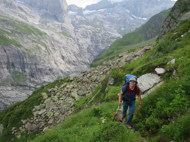 Im Aufstieg Richtung Hinterbalm