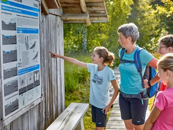 Wissenswertes über das Moor und den früheren Torfabbau bei der Plattform Erde & Moor.