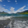Blick von Buochs über den Vierwaldstättersee