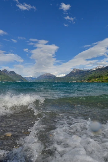 Blick von Buochs über den Vierwaldstättersee