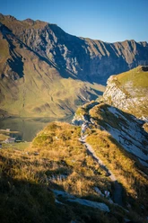 Trailrunnerin auf dem Bonistock-Trialrun