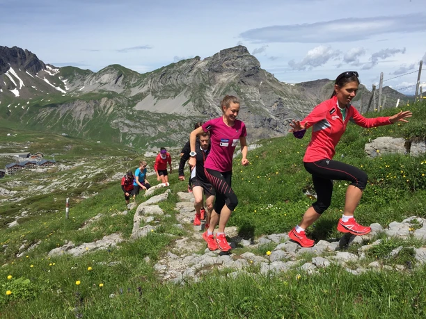 Trailrunner auf dem Trail zum Bonistock